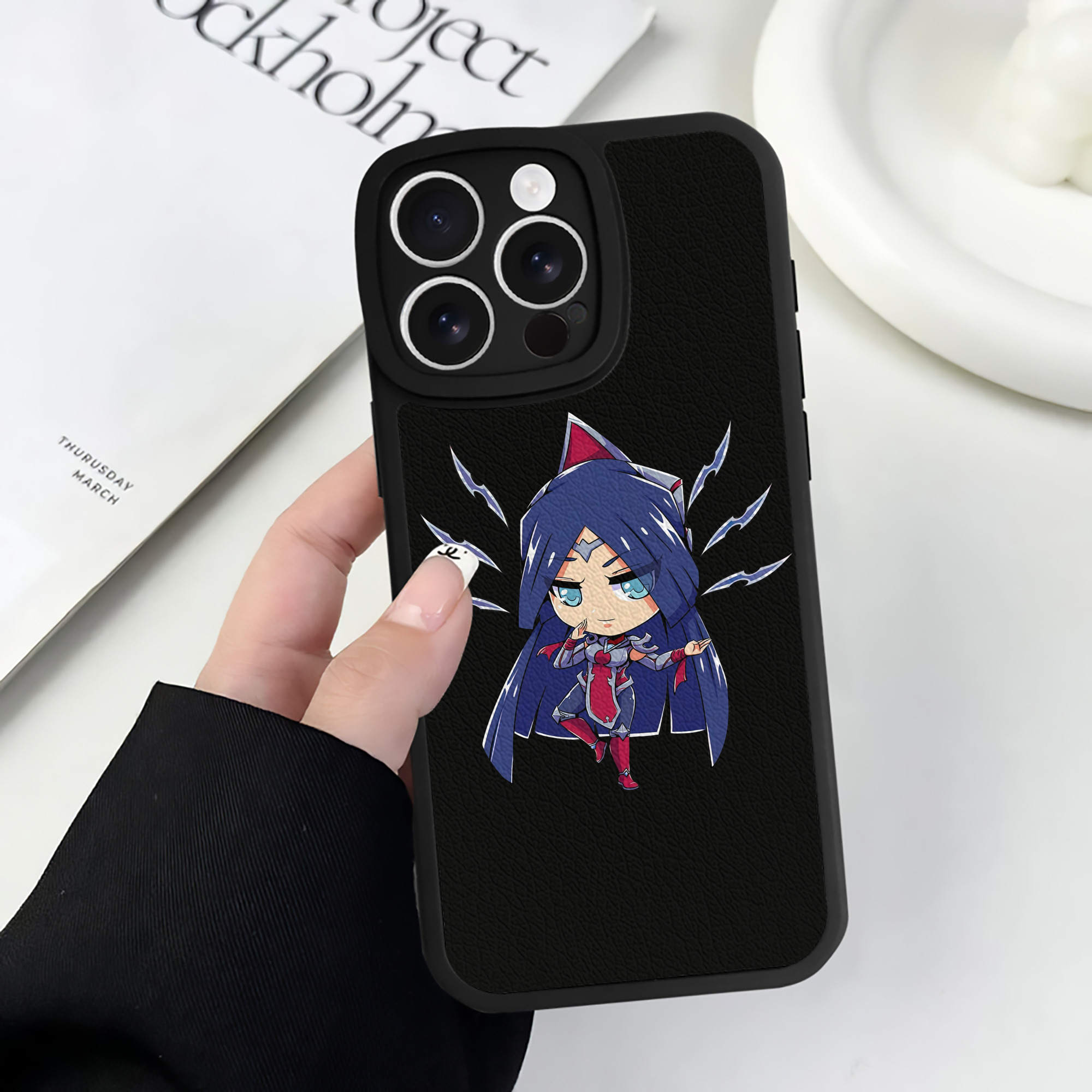 （画像用） リーグ・オブ・レジェンド League of Legends LOL 【iPhone 16シリーズ対応】シリコンスマホケース（レザー調） 材質：シリコン